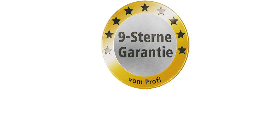 9 Sterne Garantie logo frei